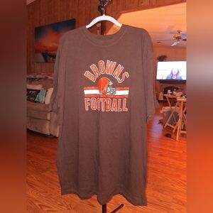 Fanatics Brown Cotton T-Shirt NFL Team Great Cond Like New,soft,comfy Rich Brown